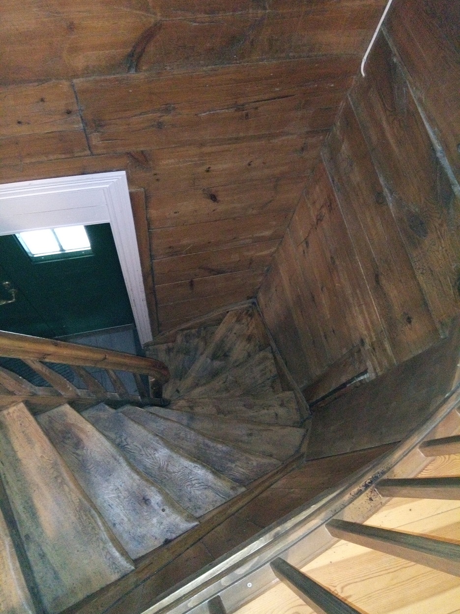 Wooden staircase in Flåm