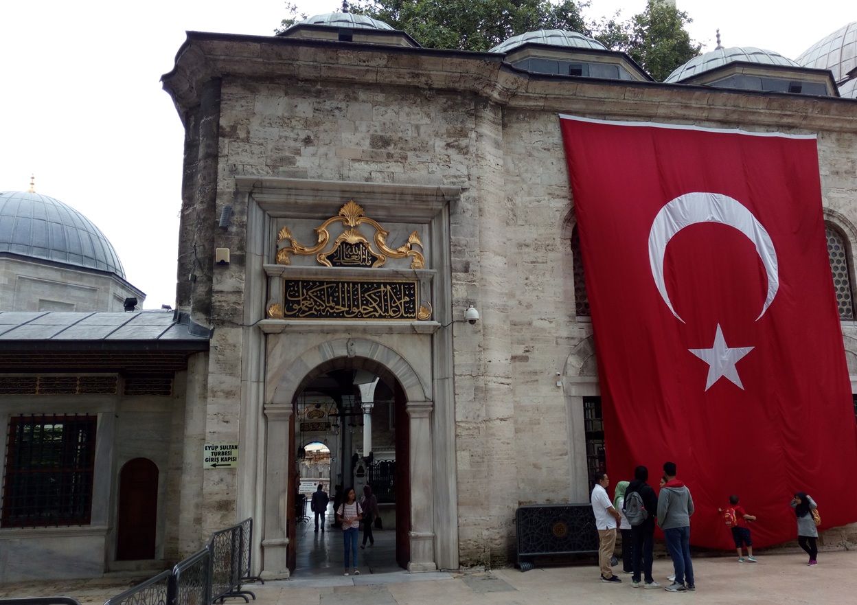 Entranceway to Eyüp Sultan Mosque, the first mosque built in Istanbul