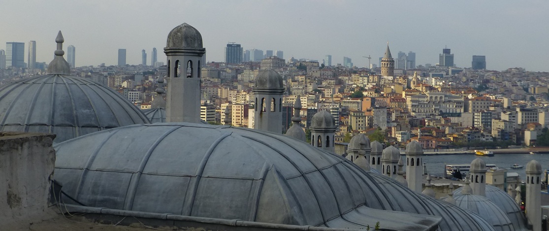 View of Istanbul from Topkapi Palace, towards the north, across the Golden Horn