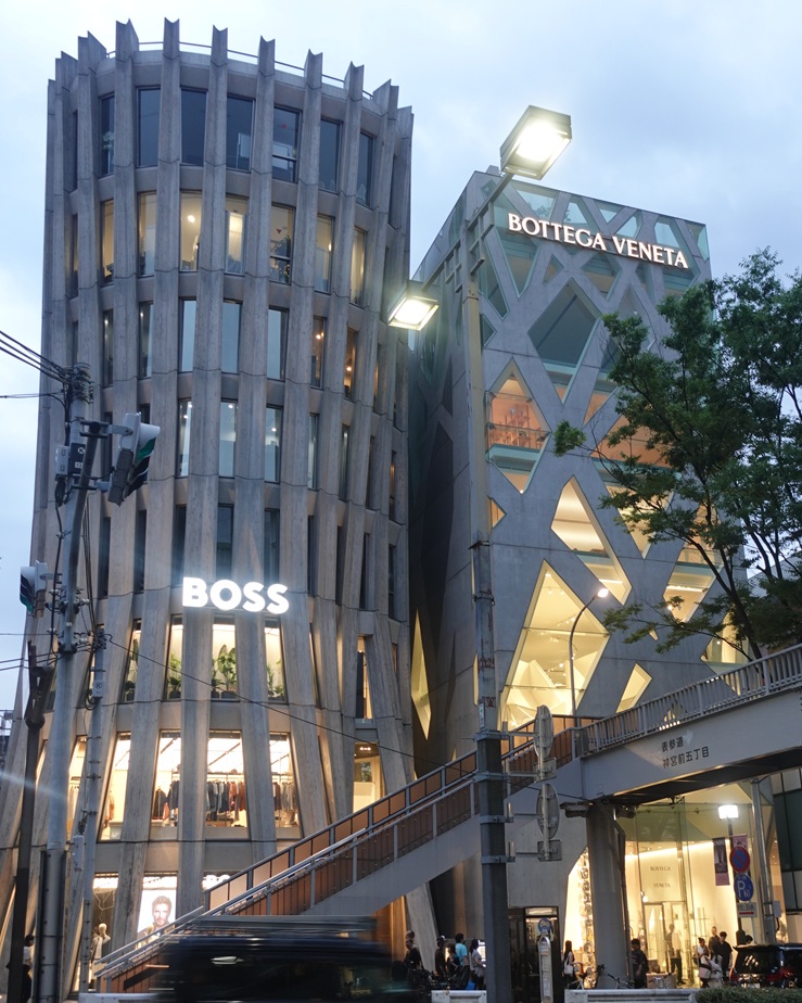 Fashion houses in Harajuku area