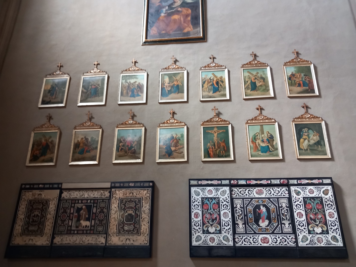 Gruesome paintings of the crucifixion