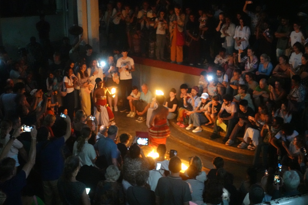 Firewalking demonstration