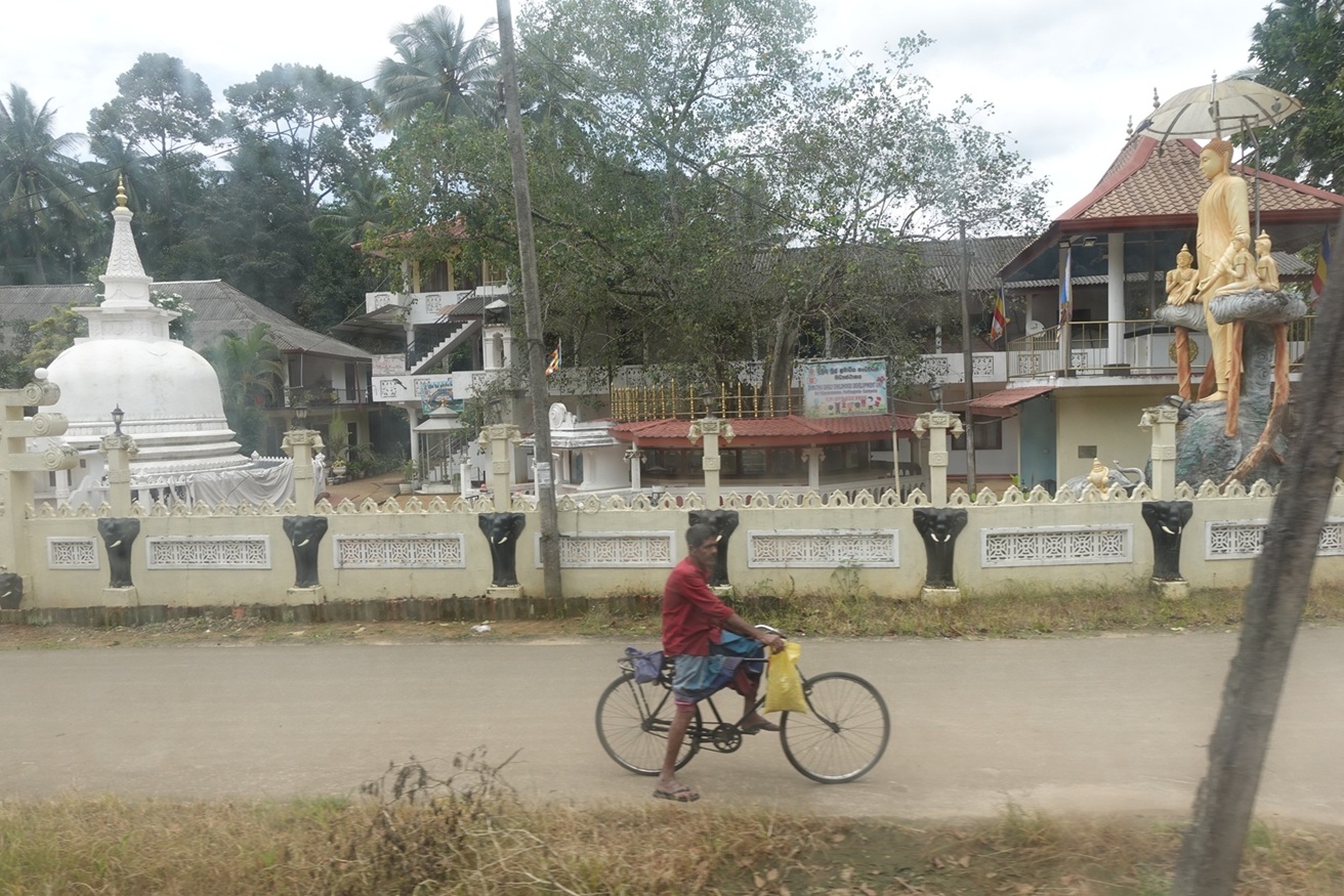 Village with Buddha shrine