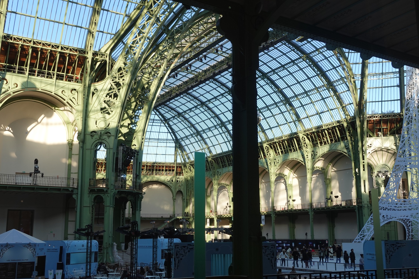 The ice skating rink in le Grand Palais