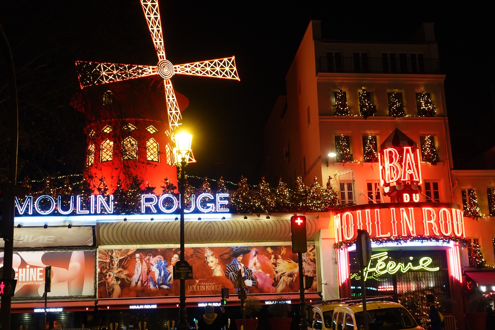 Le Moulin Rouge, Montmartre, just down the street from the hotel