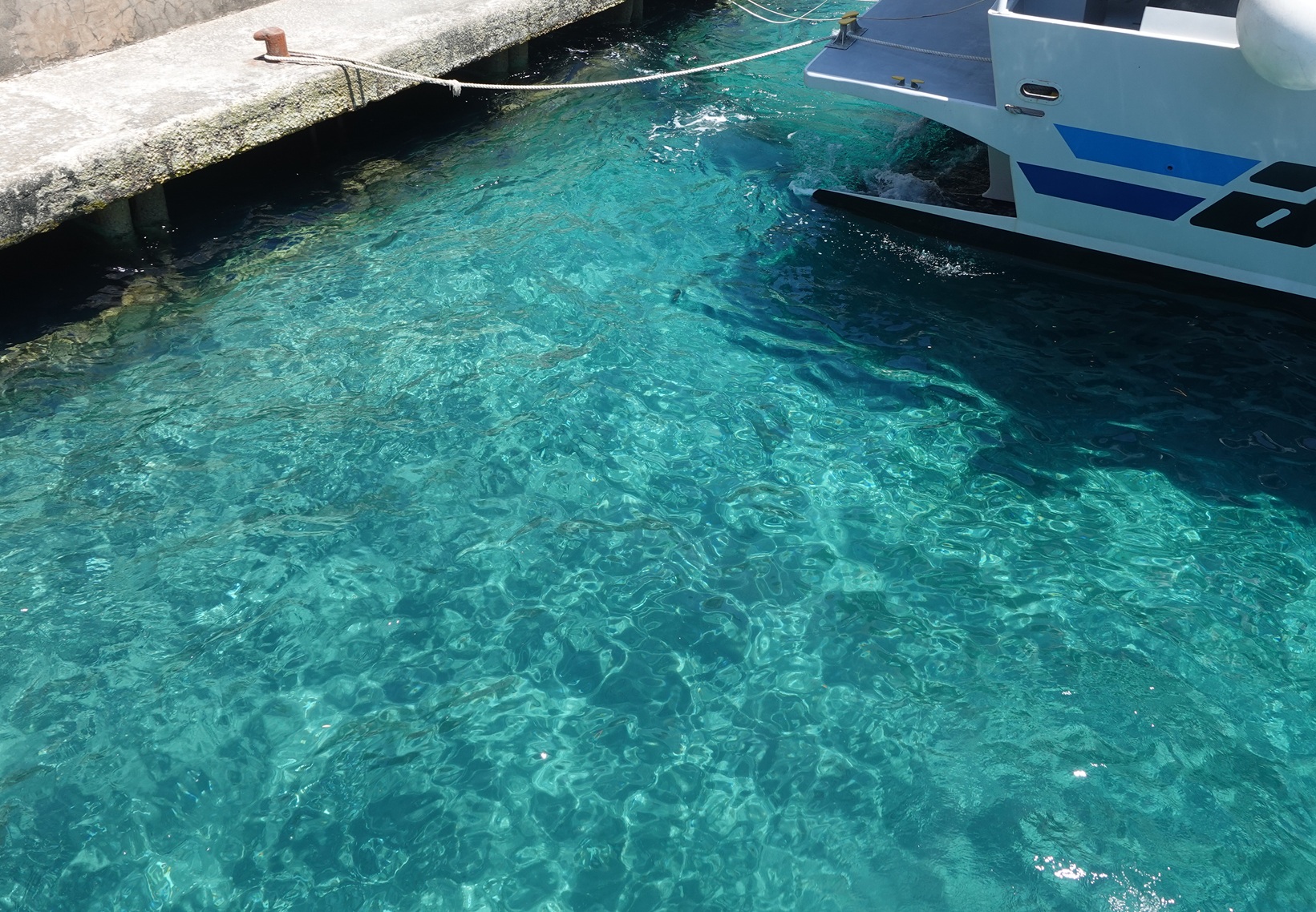 Emerald water at Positano.