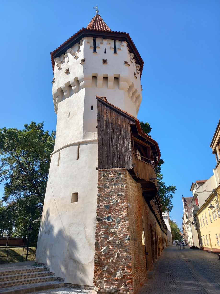 Sibiu medieval wall and gate tower
