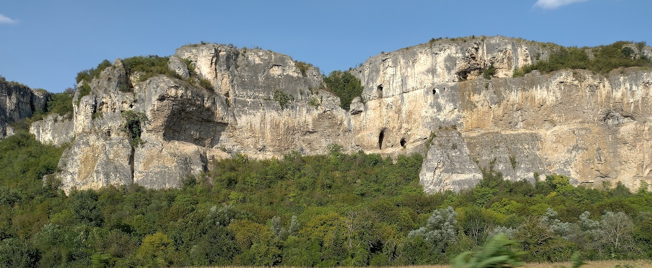 Limestone rock formation on the way to Sofia